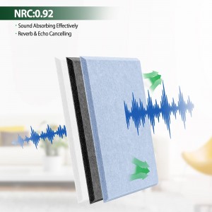 high density polyester fabric acoustic wall panel