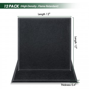 high density polyester fabric acoustic wall panel