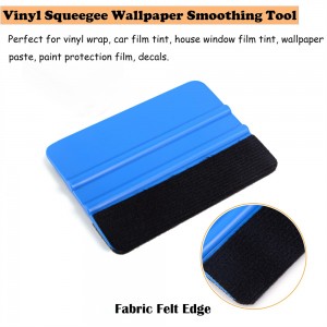 Custom Blue Black Red Squeegee for Car Vinyl Film Wrapping Decal Squeegee Window Tint Work with Black White Felt