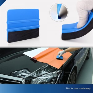 Custom Blue Black Red Squeegee for Car Vinyl Film Wrapping Decal Squeegee Window Tint Work with Black White Felt