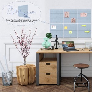 Lig-on nga Pin Board nga adunay Beveled Edge para sa Home Office Classroom Wall Dekorasyon