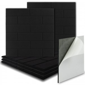 12 X 12 X 3/8 Inches 6 Pack Self-Adhesive Thick Sturdy Pin Vision felt wall panel Board