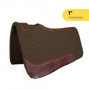 Handcrafted Synthetic Felt Performance Saddle Pad with Wear Leathers for Horse Saddle Pad