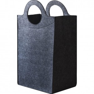 Felt Toys Container Laundry Hamper Foldable Felt Storage Basket