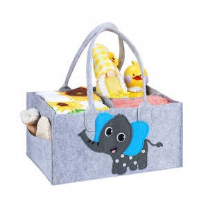 Multi-functional felt baby Caddy Newborn Nappy Changing diapers bag