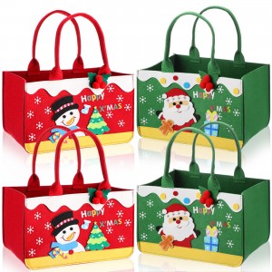 Wholesale casual cute cartoon colorful Felt handbag trendy animal cartoon school bags tote handbag for girls