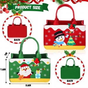 Wholesale casual cute cartoon colorful Felt handbag trendy animal cartoon school bags tote handbag for girls