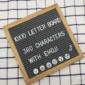 Durable Wooden Black Changeable Letter Board Felt With Stand