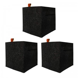 Large Foldable Felt Storage Baskets for Shelf