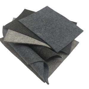 Low MOQ 3 mm 5 mm 8 mm 10 mm Industry Grey Thick Needle Pressed Hard Pressed 100% Organic Wool Felt