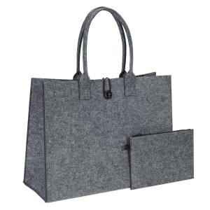 Large Capacity Durable Storage Tote Bag Felt Bag with Handles Felt Handbag