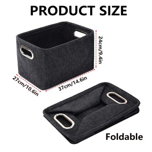 multi-functional unbreakable fabric large foldable storage basket storage box