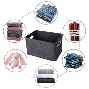 multi-functional unbreakable fabric large foldable storage basket storage box