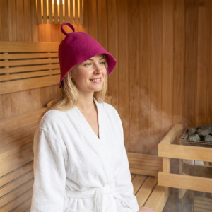 Premium Wool Felt Sauna Cap for Heat Protection in Banya & Sauna