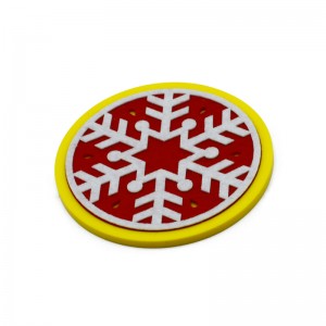 Christmas Felt silicone coaster