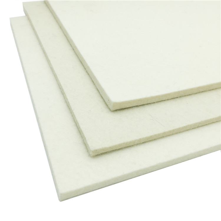 white industrial wool felt