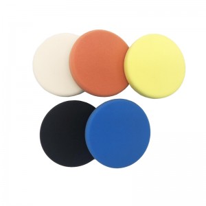 5pcs Flat Soft Auto Polisher Detailing Buffer Foam Polish Pad with Velcro