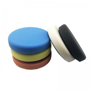 5pcs Flat Soft Auto Polisher Detailing Buffer Foam Polish Pad with Velcro