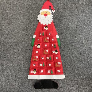 Advent Calendar with Pockets 24 Days Christmas Hanging Xmas Decorations