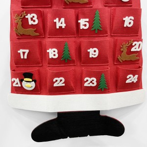 Advent Calendar with Pockets 24 Days Christmas Hanging Xmas Decorations