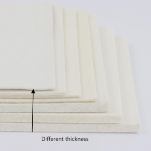 Custom Industrial Pressed White Wool Felt Sheets | Merino Wool SAE Wool Felt