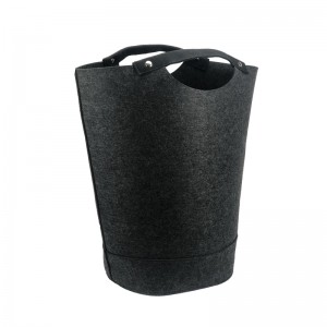 Large foldable fabric dirty clothes storage bag sundries storage basket with handle