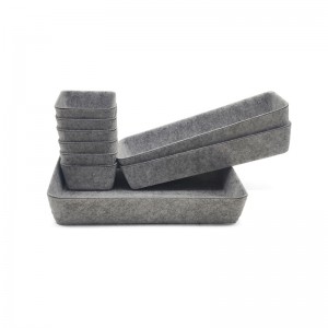Stock mould felt drawer organizer for home and office