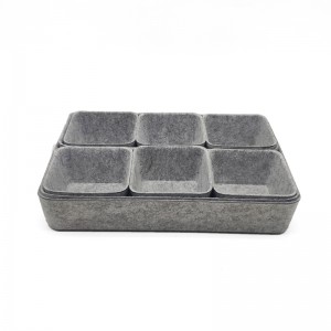 Stock mould felt drawer organizer for home and office