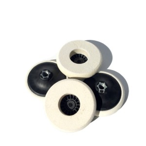 wool felt wheel with M14 thread