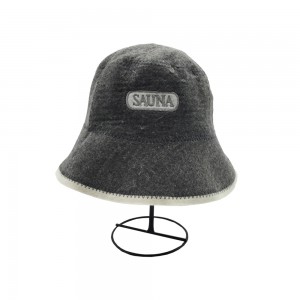 Hot Sale Custom Logo Color 100% Wool Felt Sauna Hat Wool