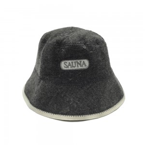 Hot Sale Custom Logo Color 100% Wool Felt Sauna Hat Wool