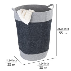 OEM felt hamper laundry basket collapsible storage folding hampers