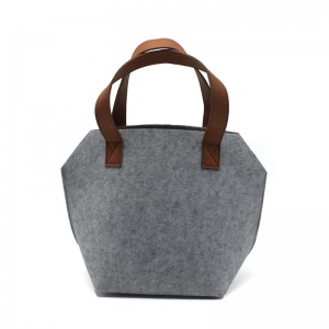 OEM/ODM Supplier Custom Felt Bags - Wholesale eco promotional custom hand made polyester felt carry shopping tote gift bag woman – Rolking