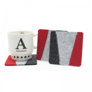 Premium Custom Cup Coaster Polyester Felt Cup Coasters for Drinks