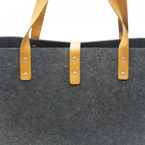 100%  Polyester Felt Bag Woman Handbag Polyester Wool Felt Tote Bags For Shopping