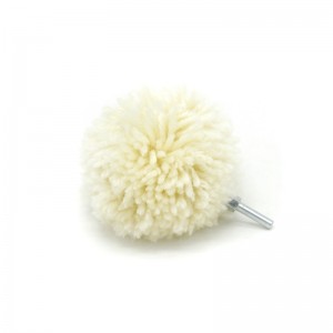 drill wool polishing ball 80mm for car cleaning