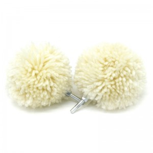 drill wool polishing ball 80mm for car cleaning