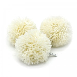 drill wool polishing ball 80mm for car cleaning