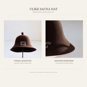 Merino Wool Sauna Cap: Keeps Head Cool, Absorbs Sweat, Fully Customizable Breathable