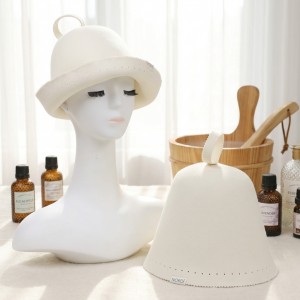 Premium Wool Felt Sauna Cap for Heat Protection in Banya & Sauna