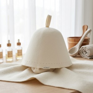 Premium Wool Felt Sauna Cap for Heat Protection in Banya & Sauna
