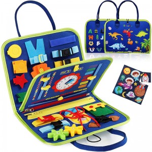 Hot Selling Felt Kids Busy Board Early Education Felt toys Learning to Dress Educational Board