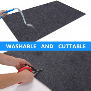 Factory Wholesale Floor Protector 100% Polyester Material with PE TPE Backing Hot Tub Mat BBQ Floor Mat