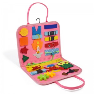 Sensory Toddler Felt Busy Board Toys Montessori Basic Skills Activity Board Preschool Educational Learning Toys