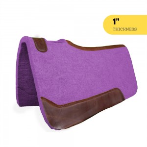 Handcrafted Synthetic Felt Performance Saddle Pad with Wear Leathers for Horse Saddle Pad