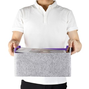 Felt Foldable Storage Cube bin Shelf Bins Organizer for Kids Toys Magazine Books Clothes