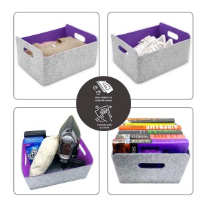 Felt Foldable Storage Cube bin Shelf Bins Organizer for Kids Toys Magazine Books Clothes