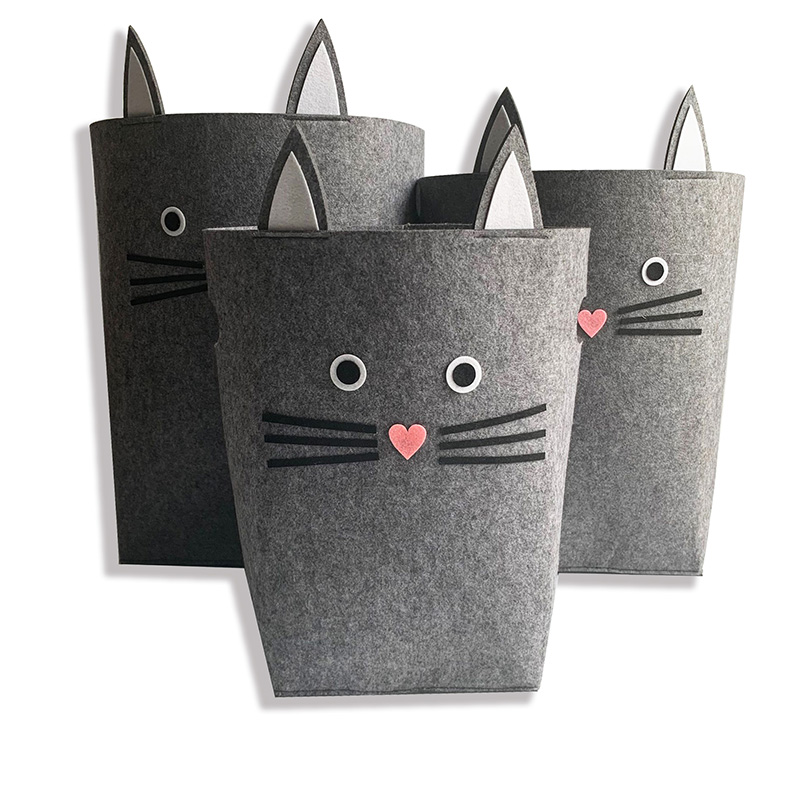 OEM Customized Hard Felt - Felt Storage Basket in Animal shape 3pcs one set  – Rolking