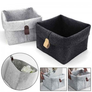 3-pack Nordic Felt Storage Basket Convenient Folding Hallway Entrance Key Small Storage Box set