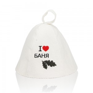 Wholesale high quality  Russia Sauna Hat with Embroidery Customer Logo Felt Hat for sauna room